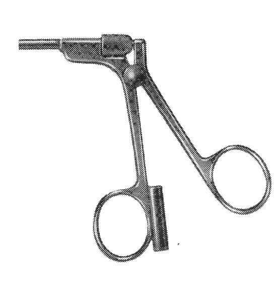 İZOLELİ ENDO  KAVRAMA FORSEPS O MODEL SAP ÇAP: 5MM L:43CM